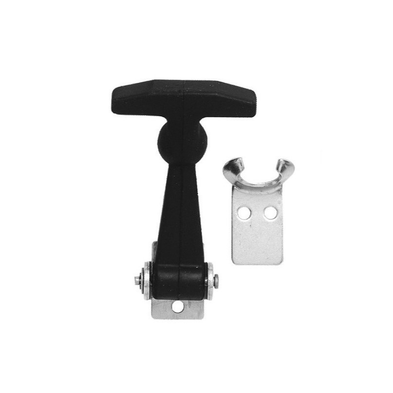Medium Rubber Hood Latch with SS Keeper and Bracket