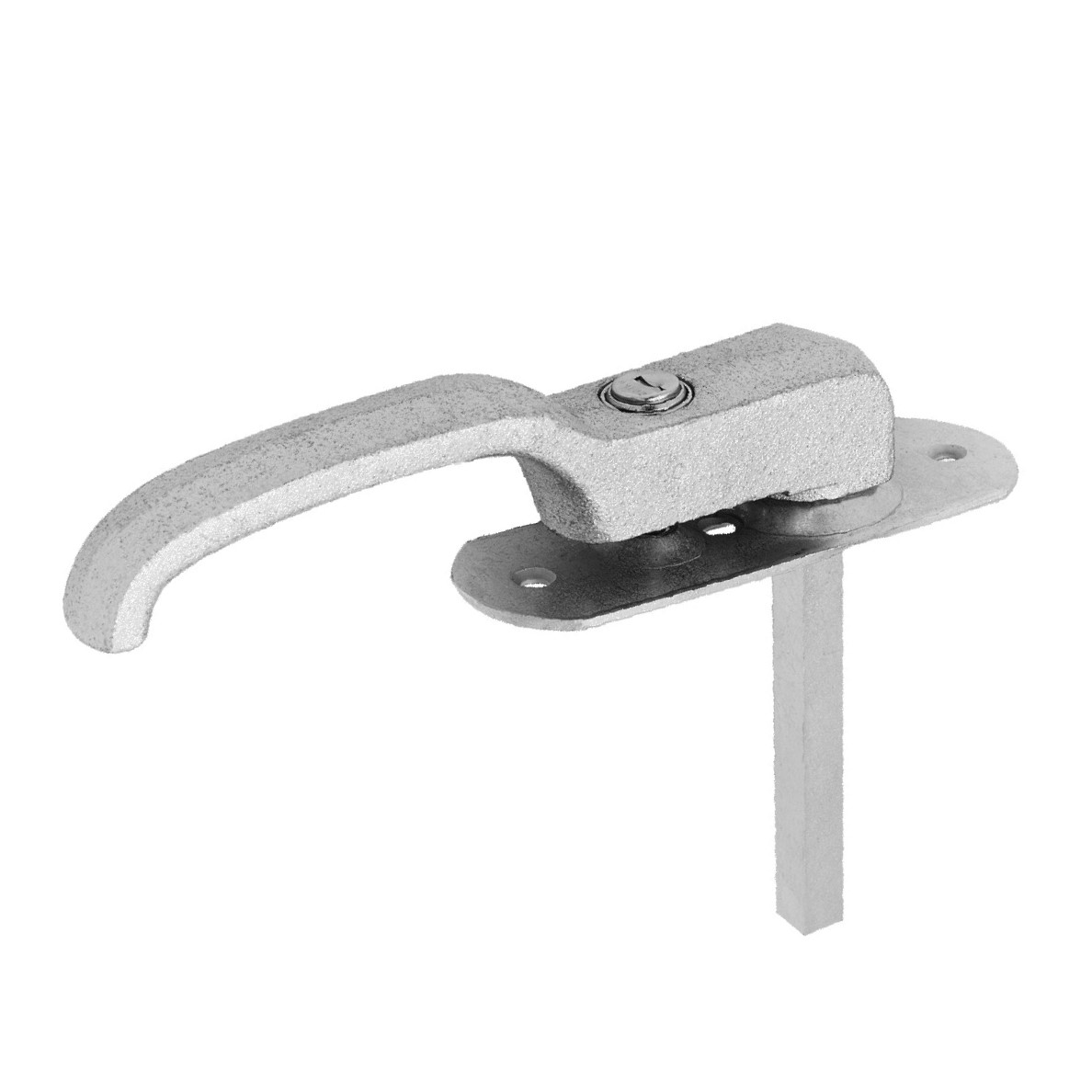 Locking L Handle Keyed 1369 Zinc-Hansen