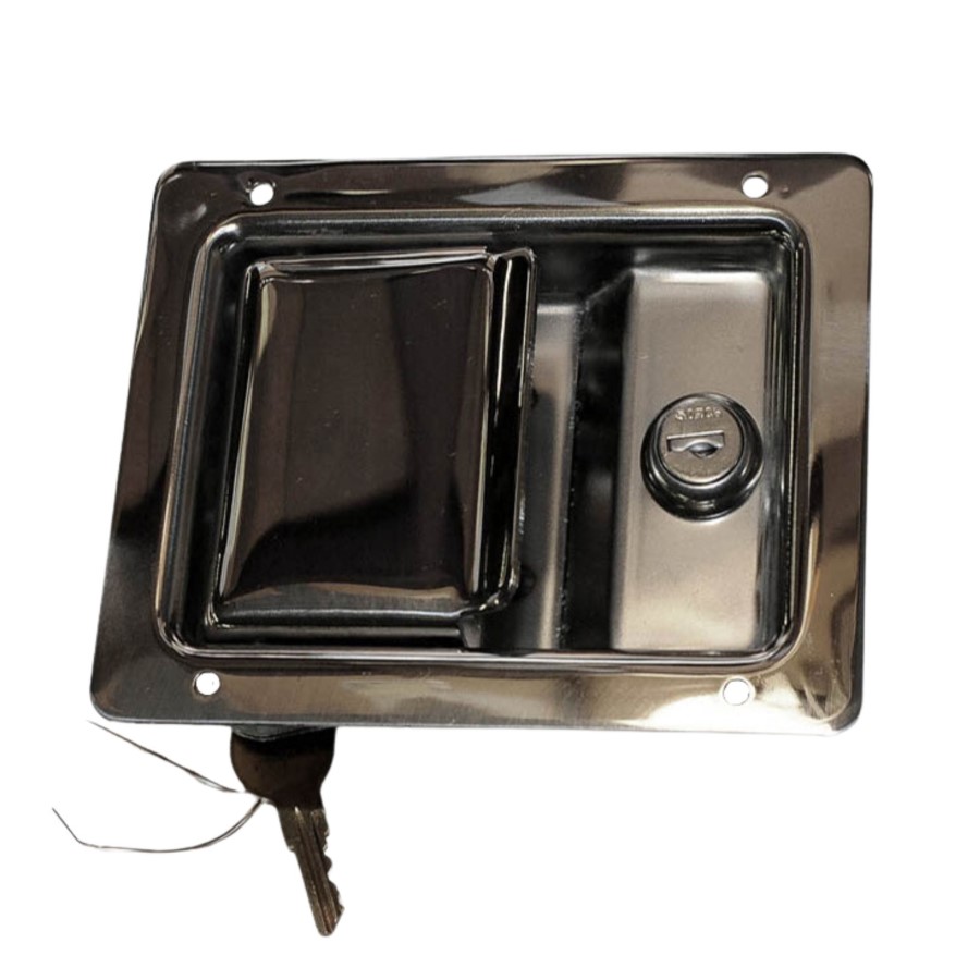 SS Locking Paddle Handle Latch with Cable Control